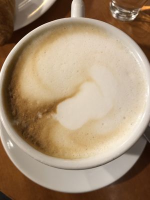 Soy cappuccino  #Veganuary at Bar Regina in Turin