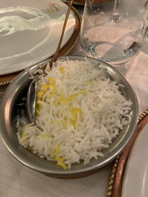 Basmati rice  at Dawat in Turin
