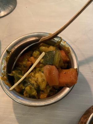 Mix vegetables  at Dawat in Turin