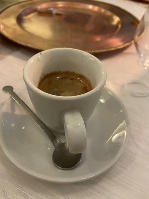 cinnamon coffee  at Dawat in Turin
