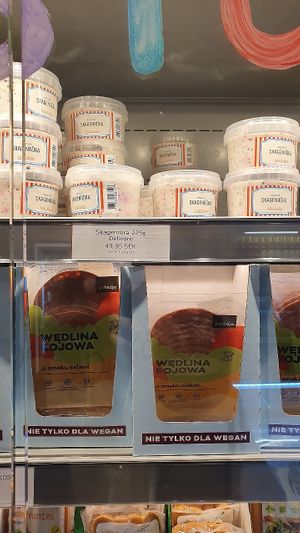 Freshly made salads and dips at Goodstore - Asogatan in Stockholm