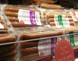house made sausages at Goodstore - Asogatan in Stockholm