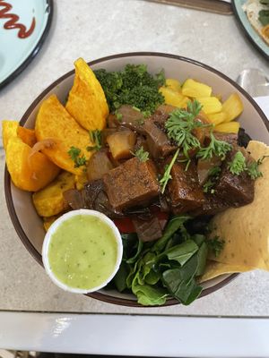 Bowl w tofu  at Puro Zumo in Bogota