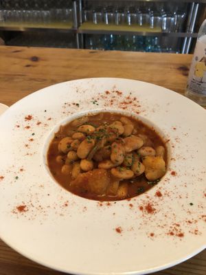 Spanish bean stew  at La Voladora in Alicante