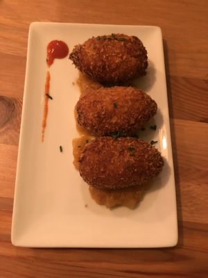 sweet potato croquettes  at La Voladora in Alicante
