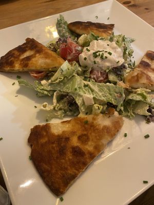 Greek quesadilla   at La Voladora in Alicante