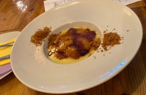 Dessert Creme brûlée  at La Voladora in Alicante