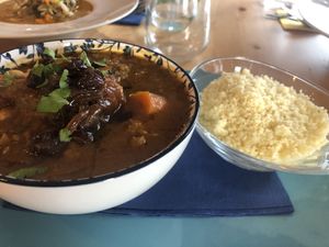 Couscous with veggies and chickpeas stew  at La Voladora in Alicante