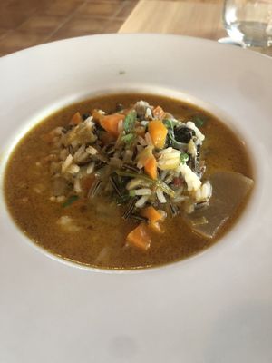 Wild rice w/ red curry  at La Voladora in Alicante