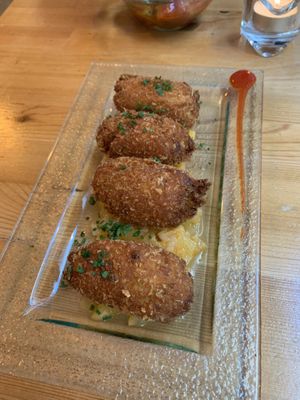 Sweet potato croquettes at La Voladora in Alicante