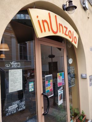 From the outside at In Unzaja in Savona