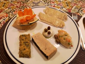 Variety of starter at In Unzaja in Savona