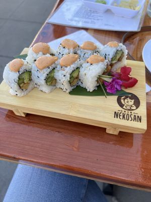 Bad Tempeh Roll #Veganuary at Sushi Nekosan in La Jolla