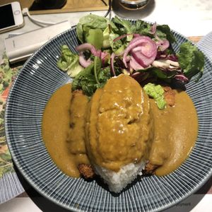 New vegan katsu curry amazing! at LGW - Wagamama - ST in Horley