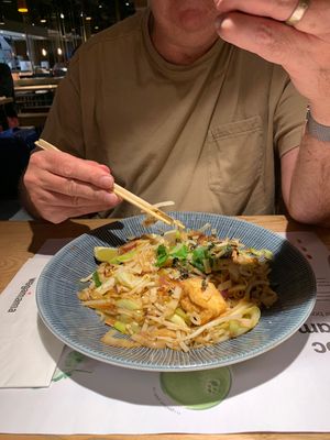 Delicious vegan pad thai at LGW - Wagamama - ST in Horley