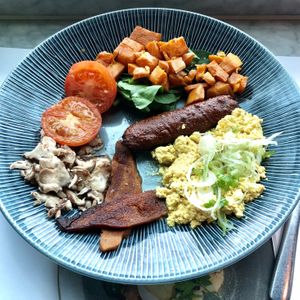 The Full Vegan Breakfast - June 2019 at LGW - Wagamama - ST in Horley