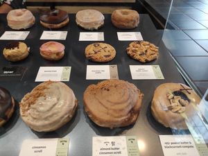 Vegan donutsss at Crosstown Doughnuts - Soho in London