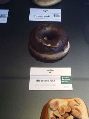 Vegan Chocolate Ring at Crosstown Doughnuts - Soho in London