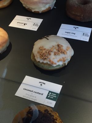 Vegan Coconut Custard at Crosstown Doughnuts - Soho in London