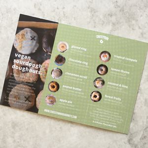 Vegan listing  at Crosstown Doughnuts - Soho in London