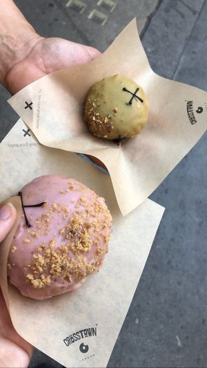 mini doughnut at Crosstown Doughnuts - Soho in London
