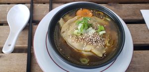 Ravioles entree at Les Bols d'Antoine in Paris