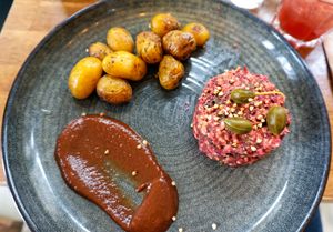 Tempeh Tartare at Les Bols d'Antoine in Paris