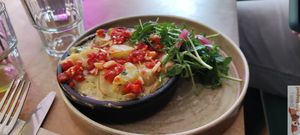 Vegan tortilla at Les Bols d'Antoine in Paris