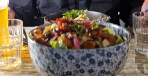 Caesar salad at Les Bols d'Antoine in Paris