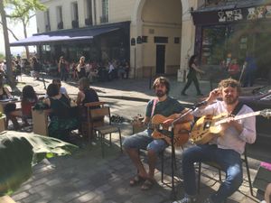 Outside at Les Bols d'Antoine in Paris