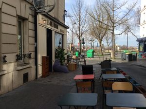 Outside at Les Bols d'Antoine in Paris