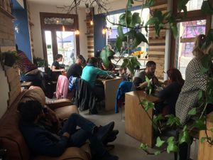 Inside  at Les Bols d'Antoine in Paris