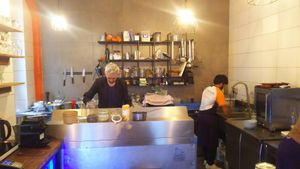 Kitchen at Les Bols d'Antoine in Paris