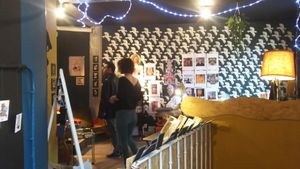 Backroom art expo at Les Bols d'Antoine in Paris