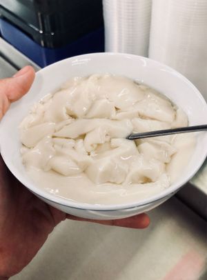 Tauhuey at Master Bean Soya Bean Products in North Singapore