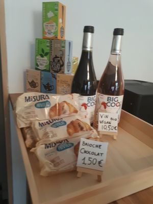 Vegan, palm oil free chocolate croissants! at The Wild Note in Bordeaux