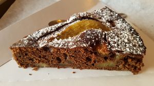 Pear-chocolate cake at The Wild Note in Bordeaux