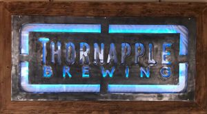 Sign at Thornapple Brewing Company in Grand Rapids