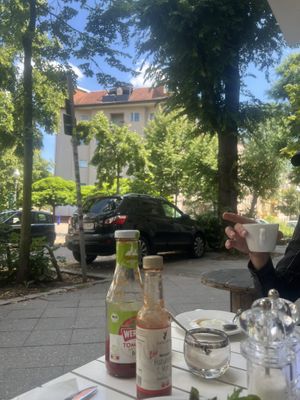 outlook   at Cafe Largo in Berlin