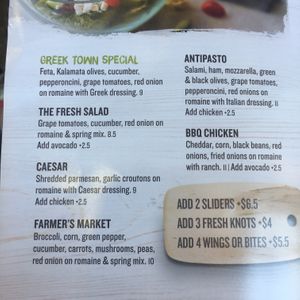 Menu at Fresh Brothers in Calabasas