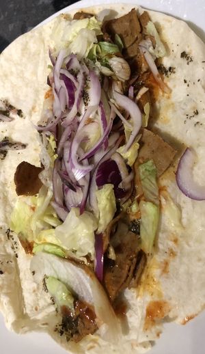 Vegan Kebab Wrap  at Panjab Pizza in Wolverhampton