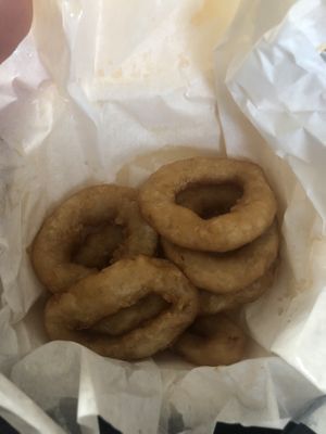 Onion rings at Panjab Pizza in Wolverhampton