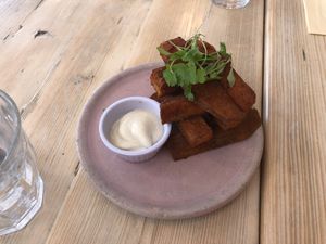 Sweet potato fries  at Avobar in London
