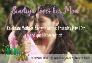 Mothers day Special - This Thursday the 10th of May at Bindiya in Cozumel