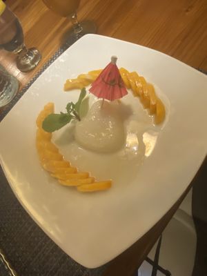 Another HEARTful dish, this mango sticky rice took me back to my 1998 BKK trip, HEAVENLY!!  at Blue Orchid in Jacksonville