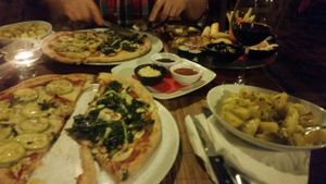 Unfortunately we got all of the food at the same time  at Haiku in Catania