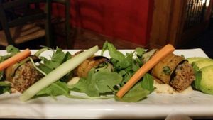 Zucchini rolls at Haiku in Catania