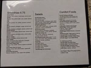 Menu at Cafe Blossom in Barnegat