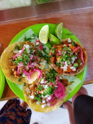 Tacos at Ta'consciente in Playa Del Carmen