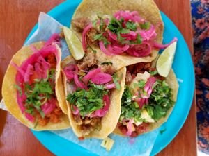 Assortment of Tacos at Ta'consciente in Playa Del Carmen